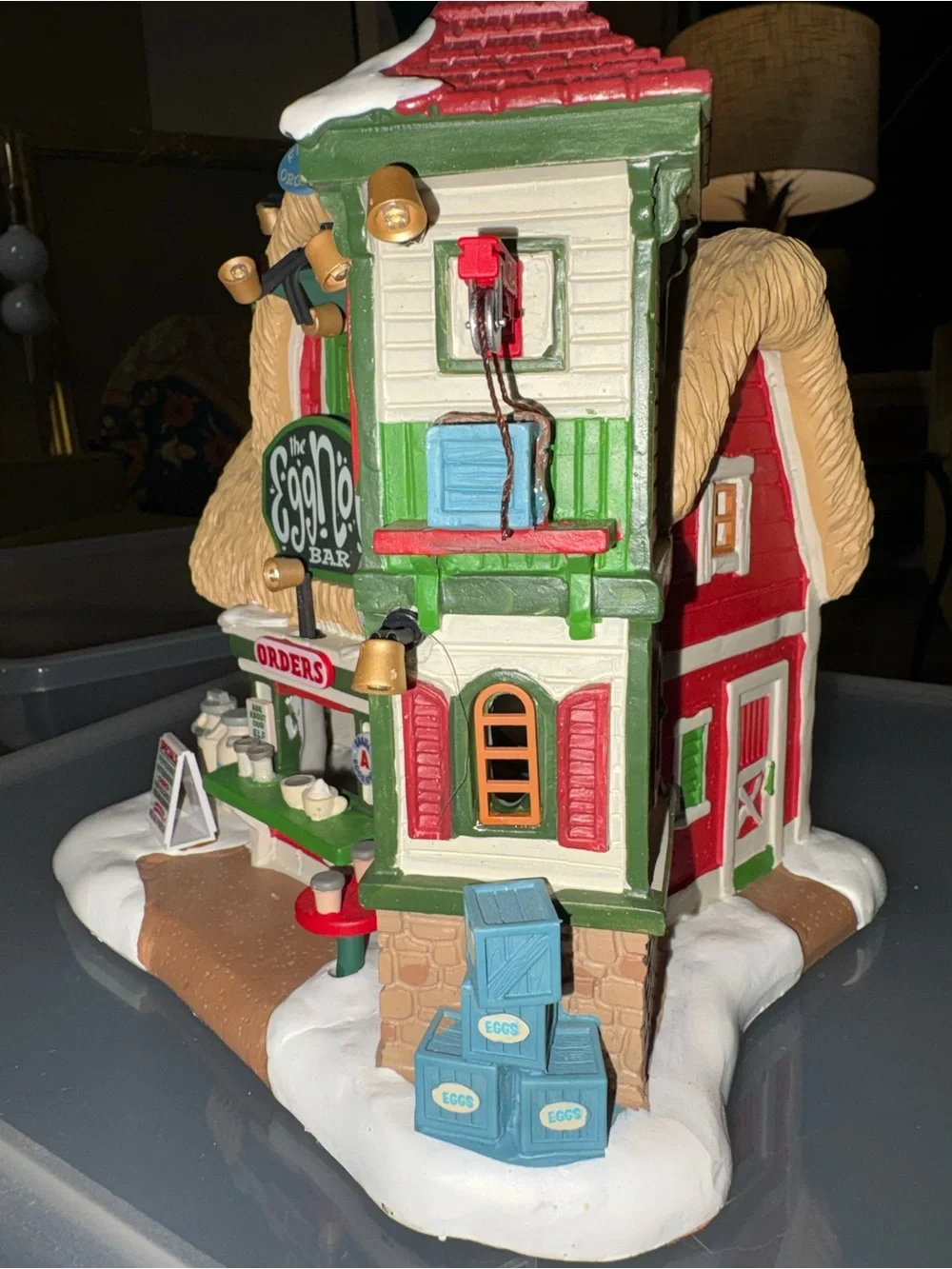 Lemax The Eggnog Bar 45263 Santa’s Wonderland Lighted Christmas Village